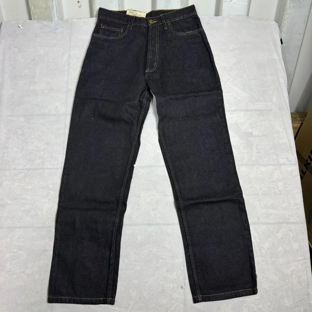 EL Vaquero Straight‎ Leg Jeans Mens Black Denim Relaxed Fit Everyday 32x32 NWT